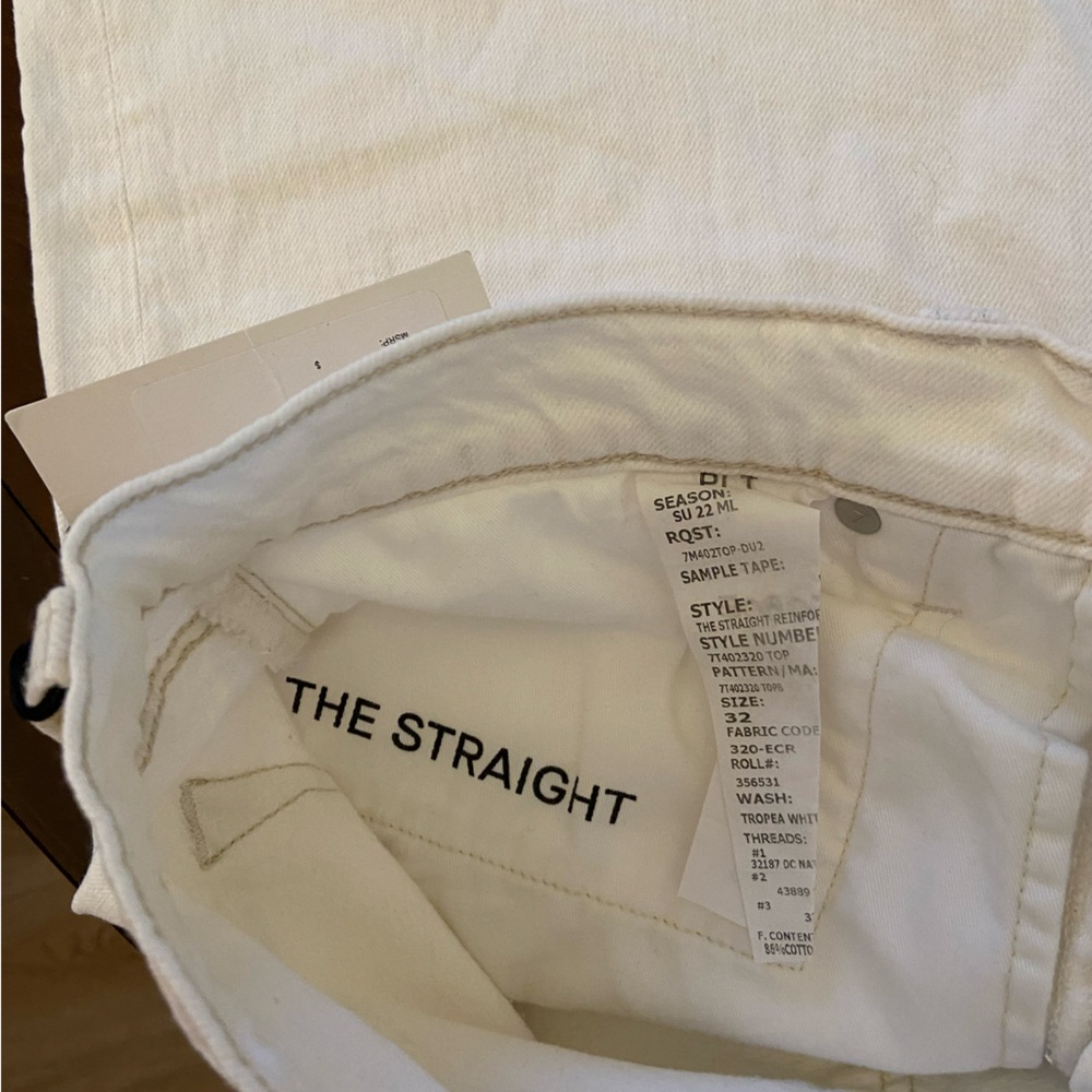 7 for All Mankind Men’s White Jeans Premium Unworn Sz 32 - Picture 7 of 9